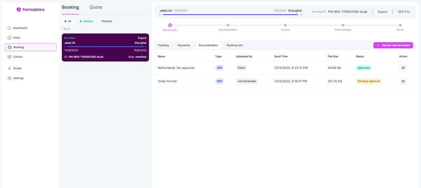 Paperless shipping documentation